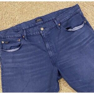Polo Ralph Lauren Pants Mens 40 x 30 Blue Varick Slim Straight Chino‎